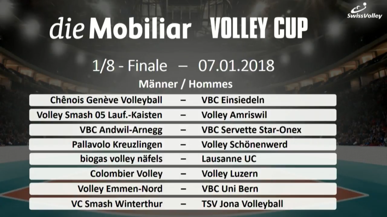 Volley Cup 1/8-Finale der Männer